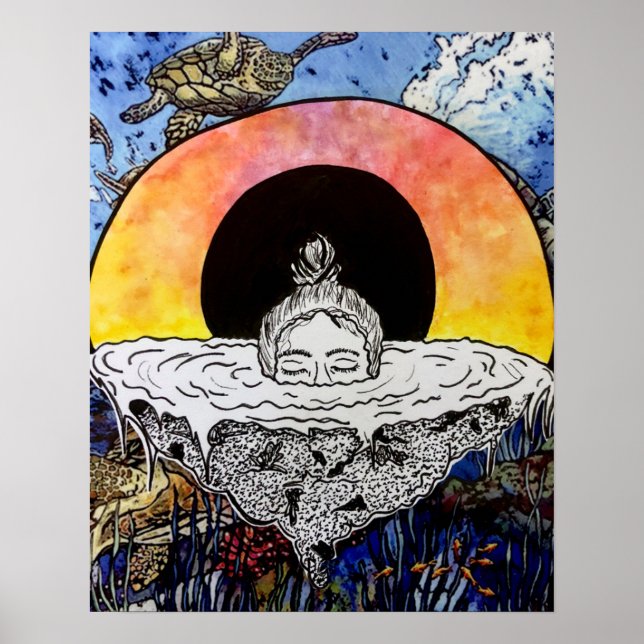 Sinking Woman Poster (Front)