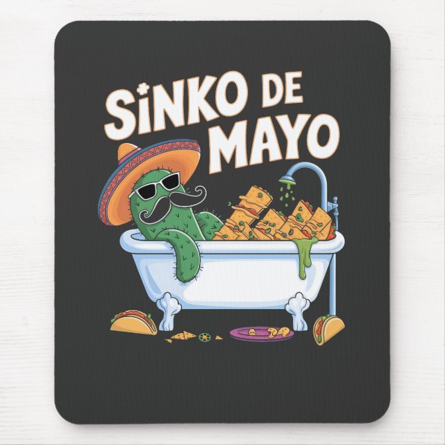 Sinko de Mayo Cinco De Mayo Cactus Funny  Mouse Mat (Front)