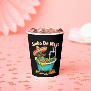 Sinko de Mayo"Funny Cinco de Mayo Cactus Paper Cups