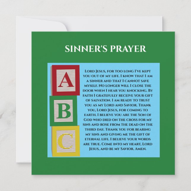 SINNERS PRAYER (Front)