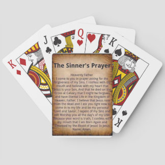 Sinner's Prayer Playing Cards