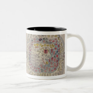 Sino Korean world map Two-Tone Coffee Mug