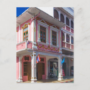 Sino Portuguese architecture in Phuket Town Postcard
