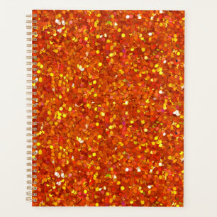 Sinopia Orange Glitter Planner