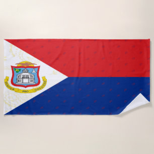 Sint Maarten Flag Beach Towel