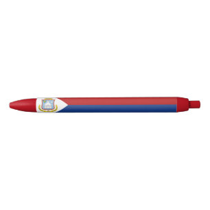 Sint Maarten Flag Black Ink Pen