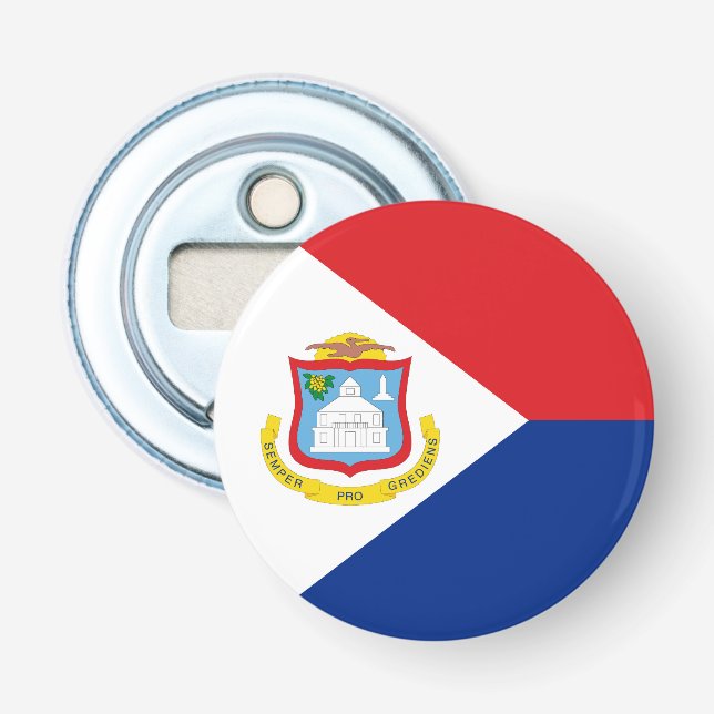 Sint Maarten flag Bottle Opener (Front)