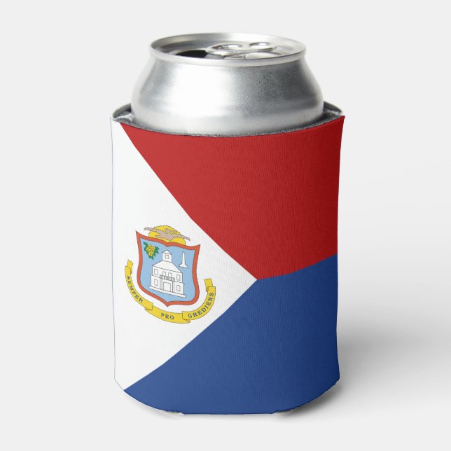Sint Maarten Flag Can Cooler (Can Front)
