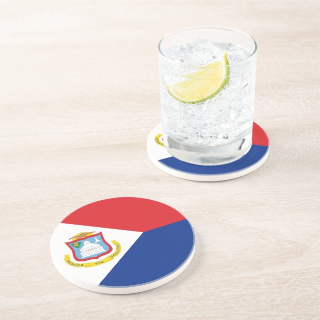 Sint Maarten flag Coaster (Side)