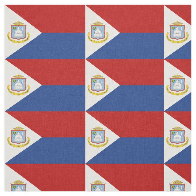 Sint Maarten Flag Fabric (Swatch)