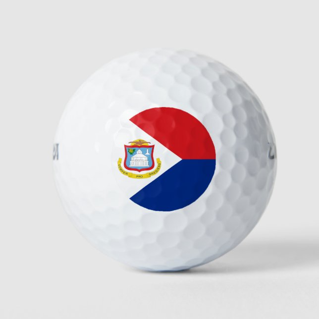 Sint Maarten flag Golf Balls (Front)