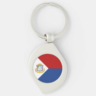 Sint Maarten Flag Key Ring
