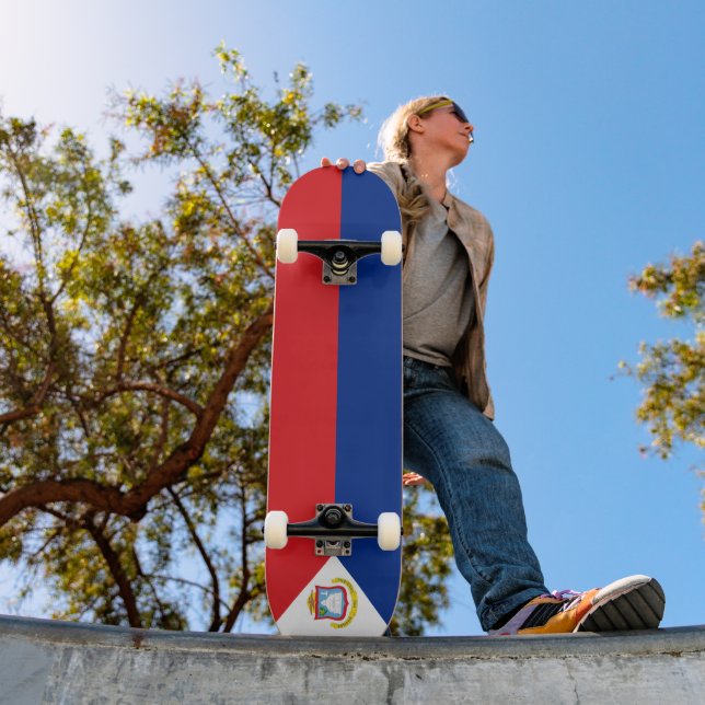 Sint Maarten flag Skateboard (Outdoor 1)