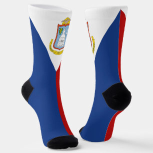 Sint Maarten Flag Socks