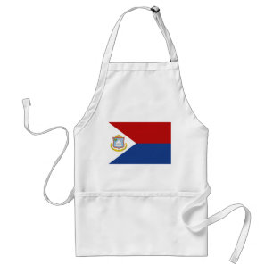 Sint Maarten Flag Standard Apron