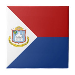 Sint Maarten Flag Tile