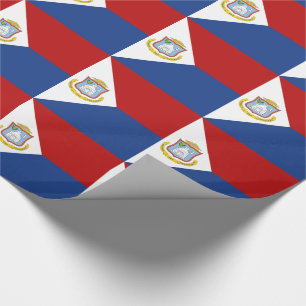 Sint Maarten Flag Wrapping Paper