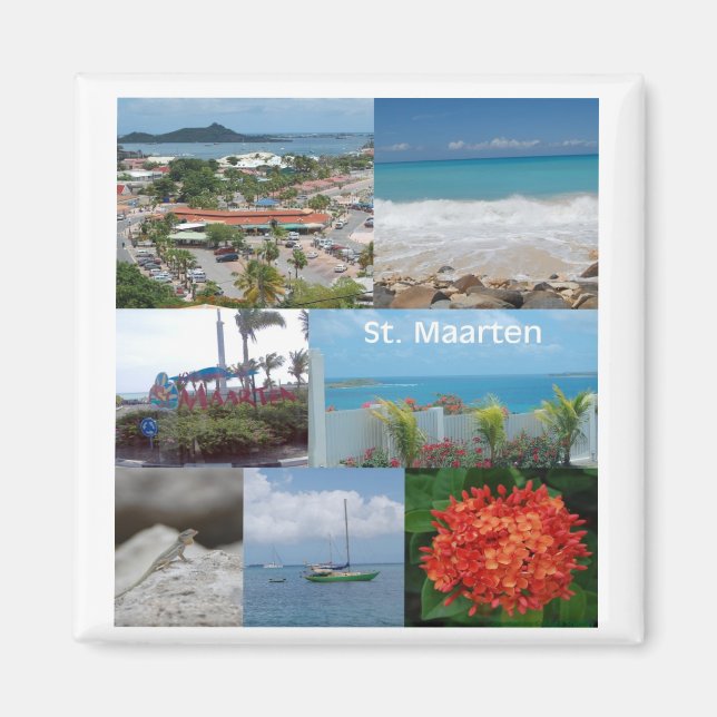 Sint Maarten-Saint Maarten Magnet (Front)