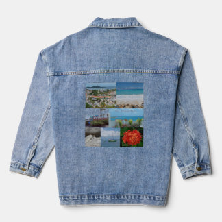 Sint Maarten-Saint Maarten Photo Collage Baby Denim Jacket