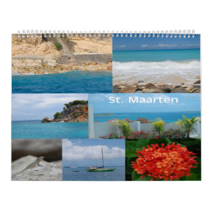 Sint Maarten - St. Martin 12 month calendar