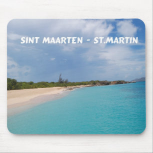 Sint Maarten - St. Martin Beach Scene Mouse Mat