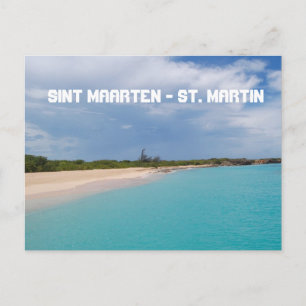 Sint Maarten - St. Martin Beach Scene Postcard