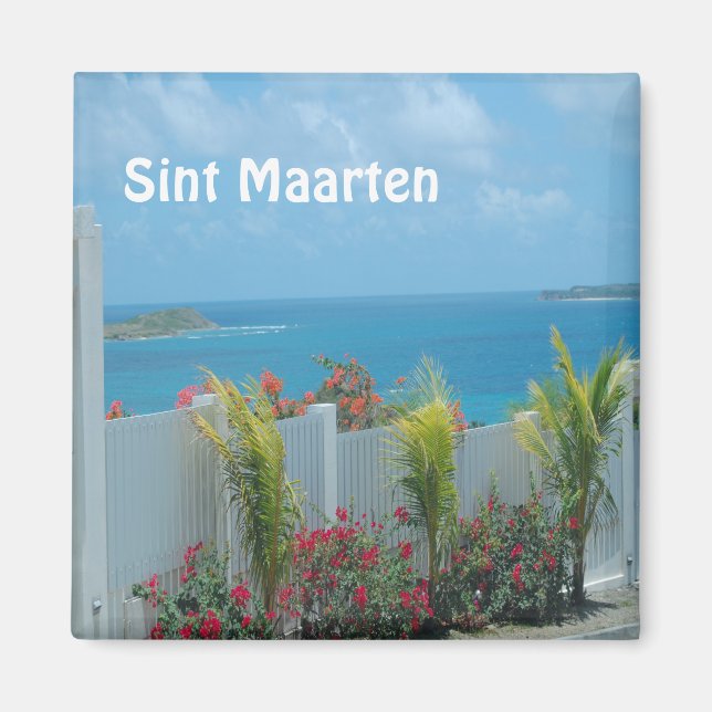 Sint Maarten - St. Martin Ocean Blue Seascape  Magnet (Front)
