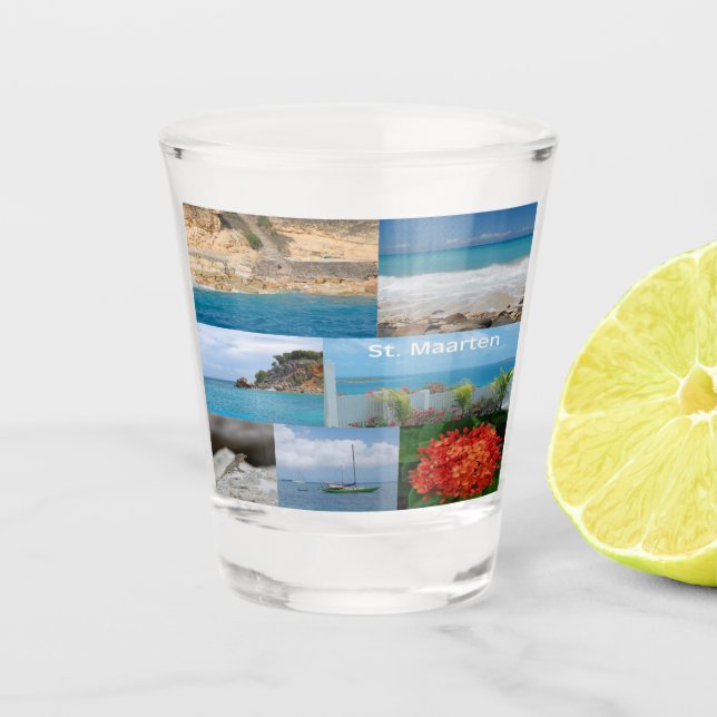 Sint Maarten - St. Martin Shot Glass (Front)