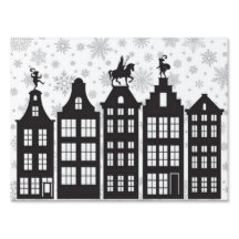 Sinterklaas atop Canal Houses Yard Sign