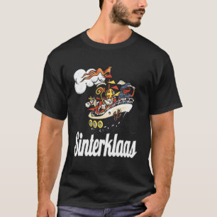 Sinterklaas Funny Sinterklaasboot Zwarte Piet Amer T-Shirt