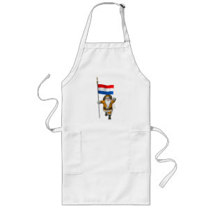 Sinterklaas With Ensign Of The Netherlands Long Apron