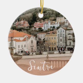 Sintra Portugal Keepsake Travel Ceramic Tree Decoration