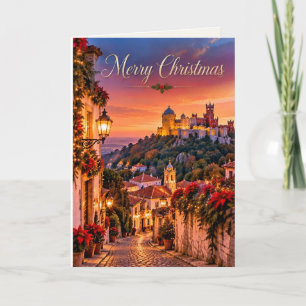 Sintra Portugal Merry Christmas Holiday Card