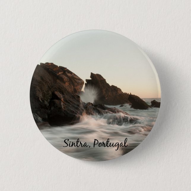 Sintra, Portugal scenic photograph 6 Cm Round Badge (Front)