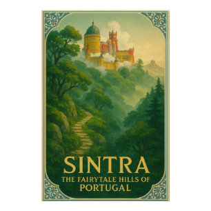 Sintra, Portugal Travel Poster