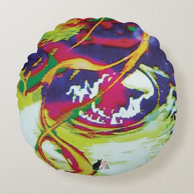 Sinuous KC image Round Cushion (Front)