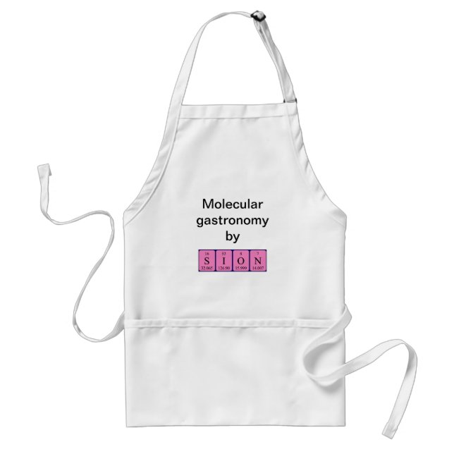 Sion periodic table name apron (Front)