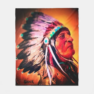 Sioux Chief  Fleece Blanket