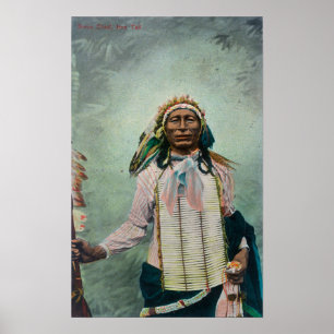 Sioux Chief Iron Tail Portrait Poster