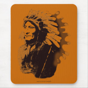 Sioux Chieftain Native American Gift Mousepad