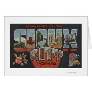 Sioux City, Iowa - Large Letter Scenes