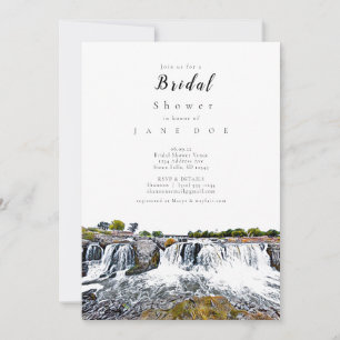 Sioux Falls Skyline Bridal Shower Invitation