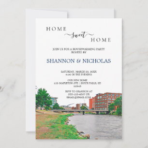Sioux Falls Skyline Housewarming Invitation