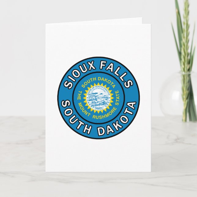 Sioux Falls South Dakota Card (Front)