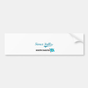 Sioux Falls South Dakota City Classic Bumper Sticker