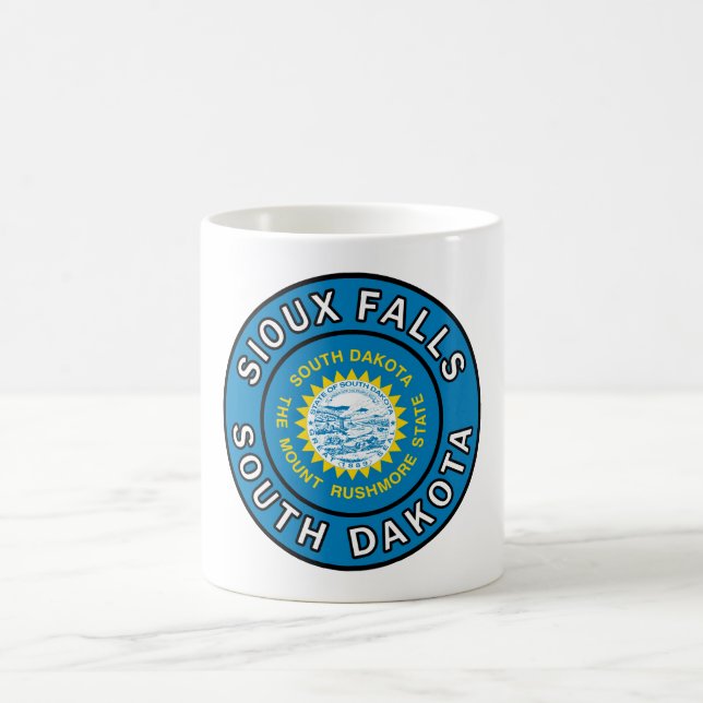 Sioux Falls South Dakota Coffee Mug (Center)