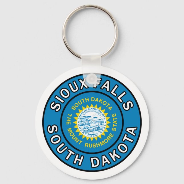 Sioux Falls South Dakota Key Ring (Front)