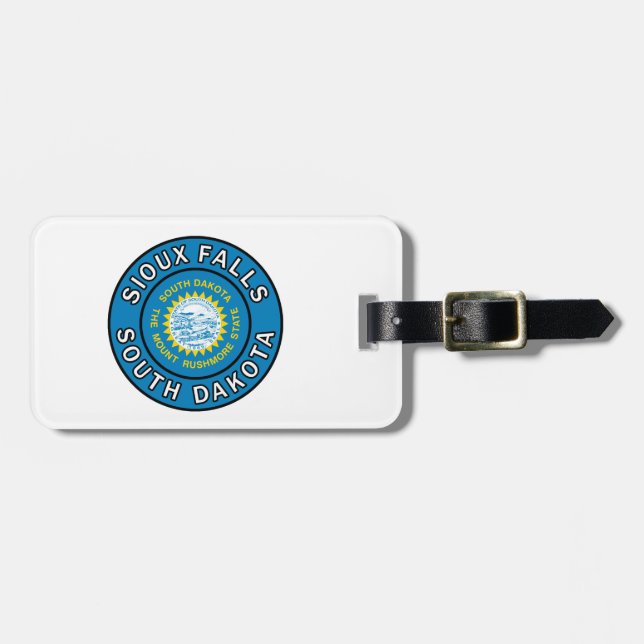 Sioux Falls South Dakota Luggage Tag (Front Horizontal)