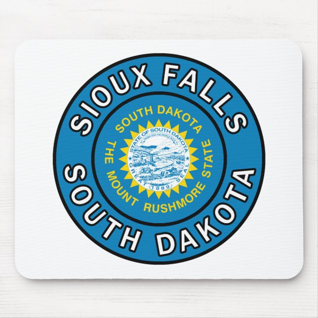 Sioux Falls South Dakota Mouse Mat (Front)