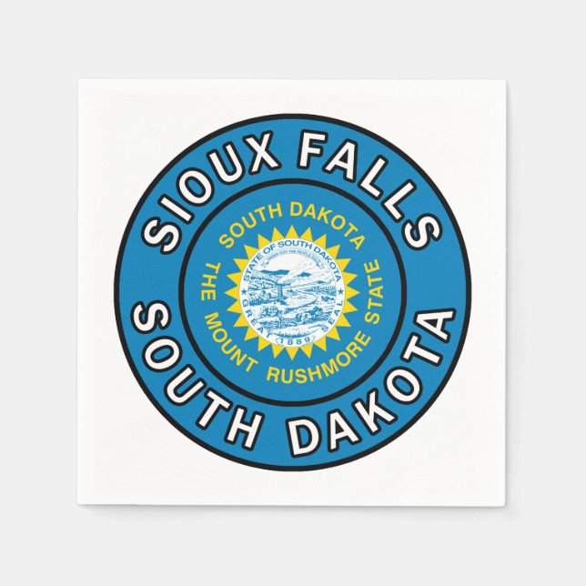 Sioux Falls South Dakota Napkin (Front)